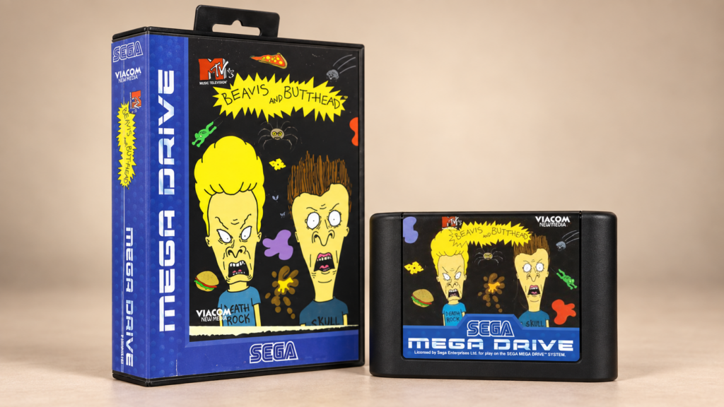 MTV's Beavis and Butt-Head – originale Sega Mega Drive Verpackung und Modul