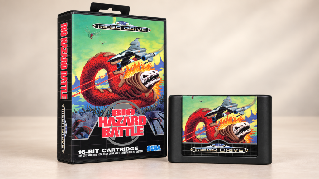 Bio-Hazard Battle – originale Sega Mega Drive Verpackung und Modul