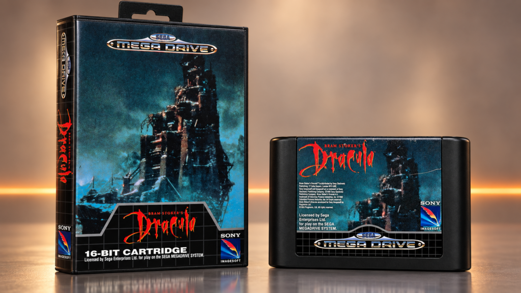 Bram Stoker’s Dracula – originale Sega Mega Drive Verpackung und Modul