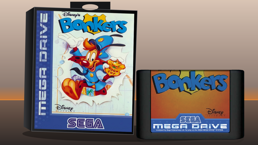 Disney’s Bonkers – originale Sega Mega Drive Verpackung und Modul