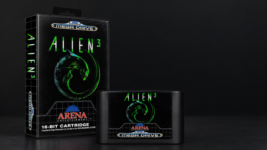 Alien 3 für SEGA Mega Drive – Originalcover als Verpackung mit Cartridge
