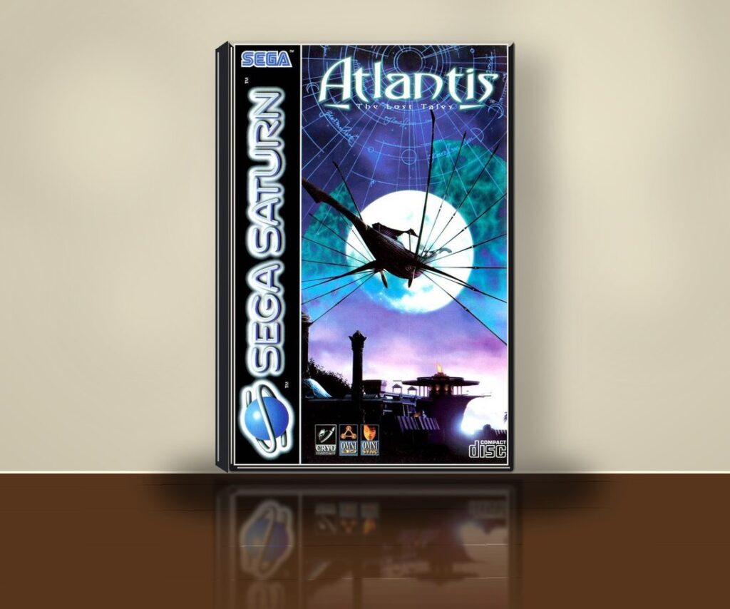 Atlantis: The Lost Tales – originales Sega-Saturn-Cover als 3D-Packshot