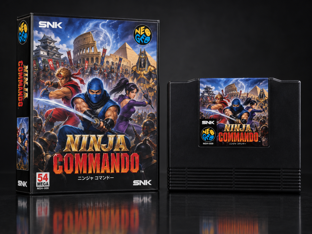 Ninja Commando: KI-Packshot mit AES-Verpackung und Modul