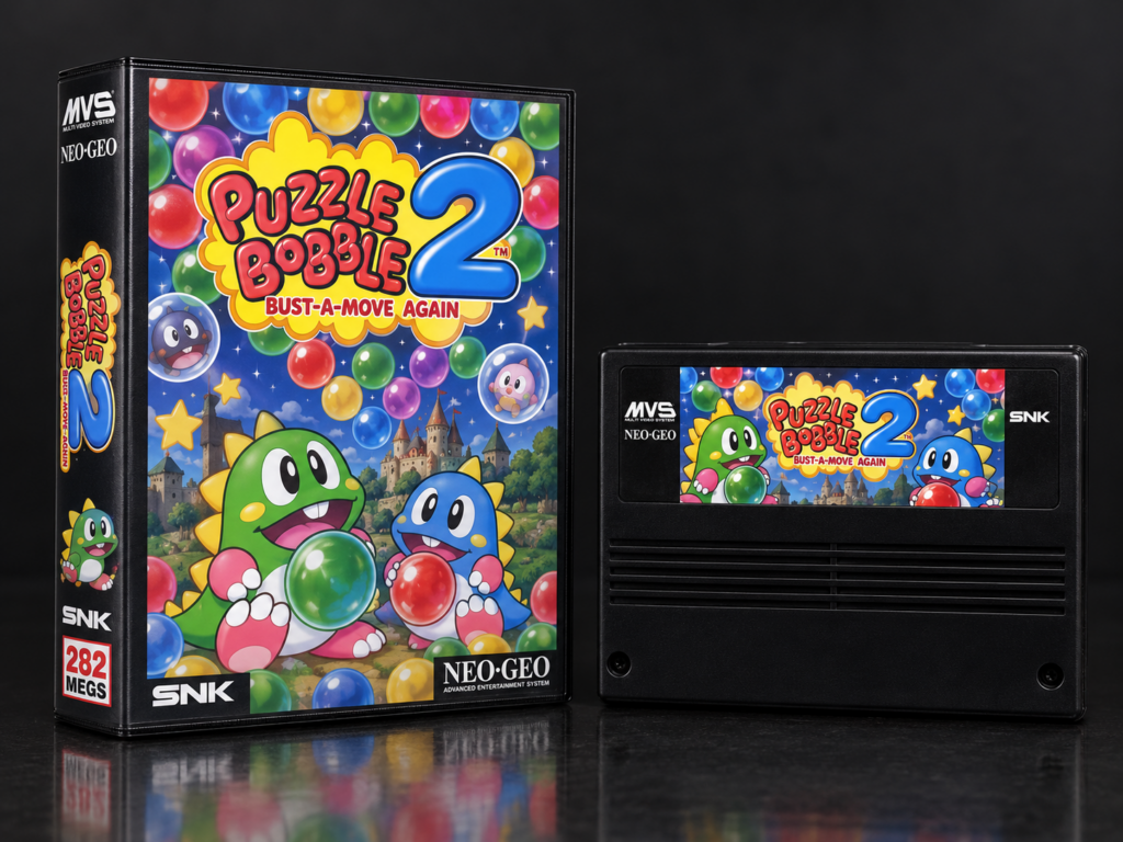 Puzzle Bobble 2 / Bust-A-Move Again: KI-Packshot mit MVS-Kit und Modul