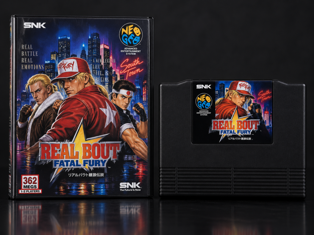 Real Bout Fatal Fury: KI-Packshot mit AES-Verpackung und Modul