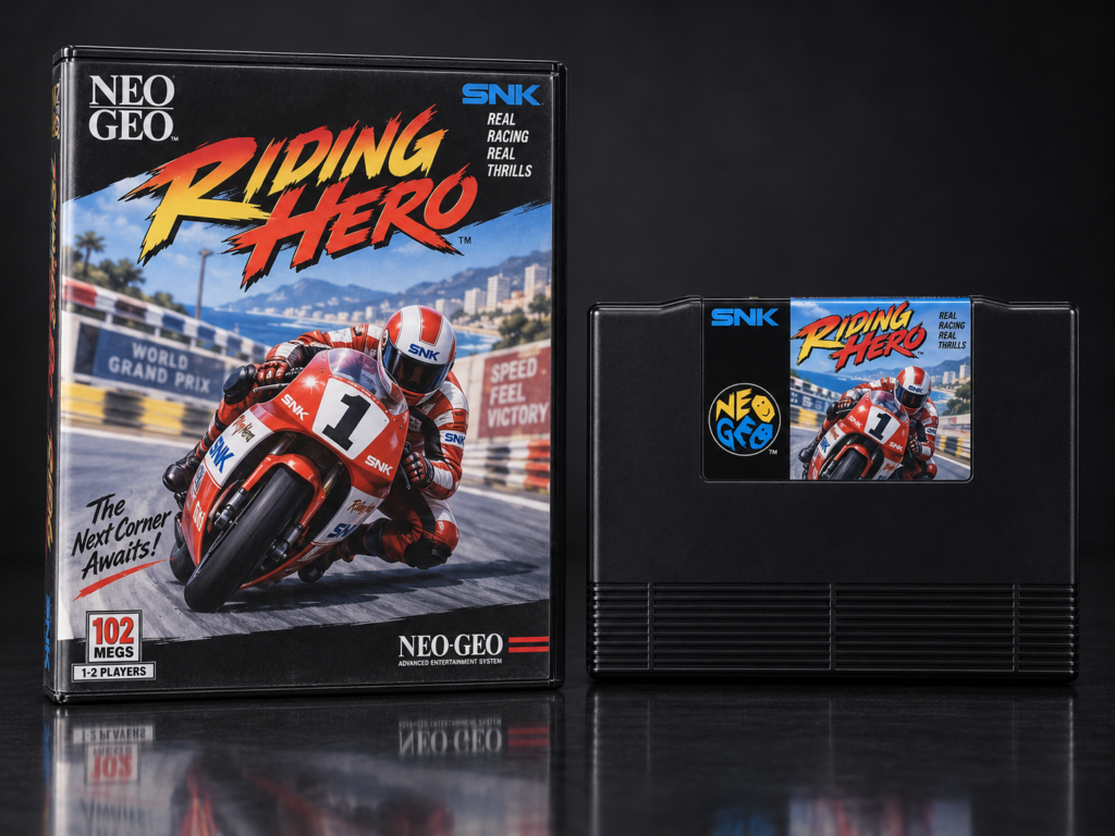 Riding Hero: KI-Packshot mit AES-Verpackung und Modul