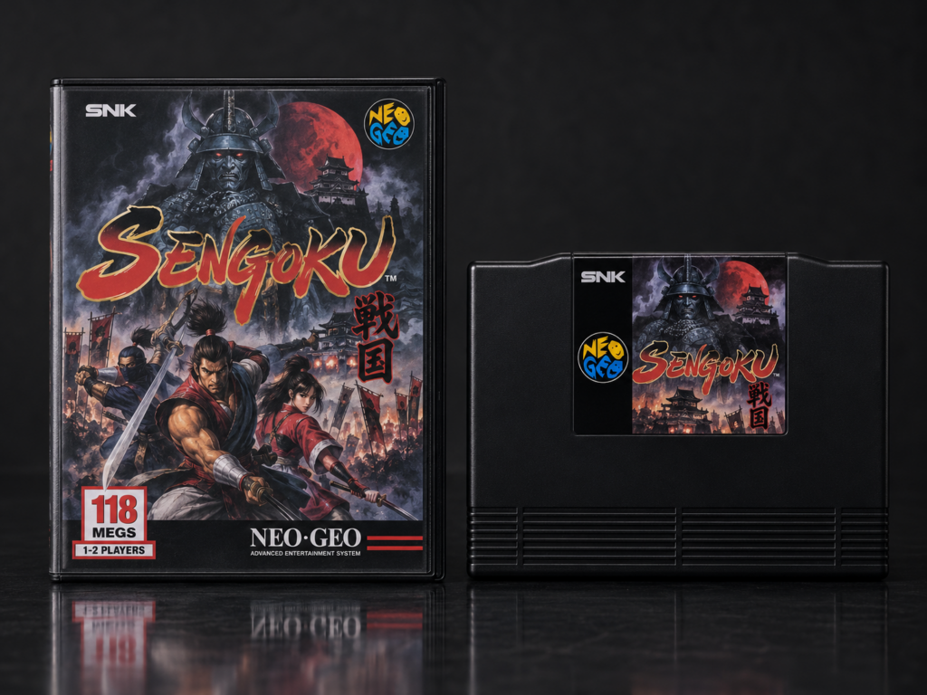 Sengoku: KI-Packshot mit AES-Verpackung und Modul