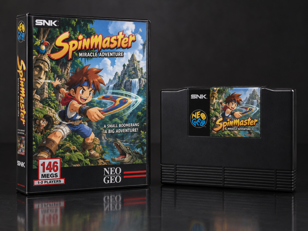 Spinmaster / Miracle Adventure: KI-Packshot mit AES-Verpackung und Modul
