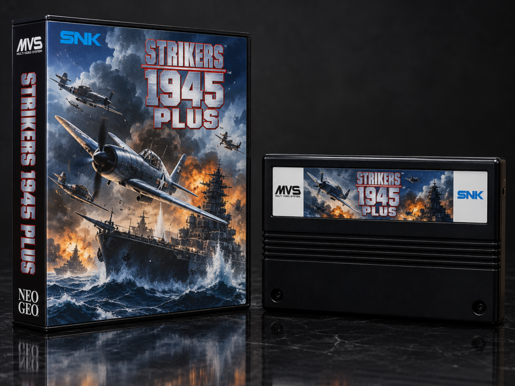 Strikers 1945 Plus: KI-Packshot mit MVS-Motiv und Modul