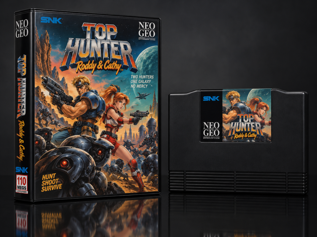 Top Hunter: Roddy & Cathy: KI-Packshot mit AES-Verpackung und Modul